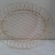 Lot 2 brass baskets and scoubidou 60s