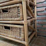 Rattan and wicker dresser