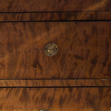 Grand Meuble Scandinave en Bouleau Flammé – XIXe Siècle – Écritoire