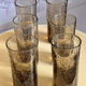 Verres tubes en verre soufflé fumée