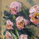 Oil on canvas, bouquet of ranunculus