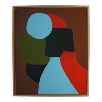 Colorful figurative painting "come closer"