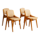 Vintage set of 4 Danish dining chairs