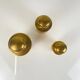 Set of 3 vintage brass boxes, 1960s-1970s