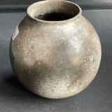Vase boule – Grès émaillé irisé – Colette Biquand de 1991