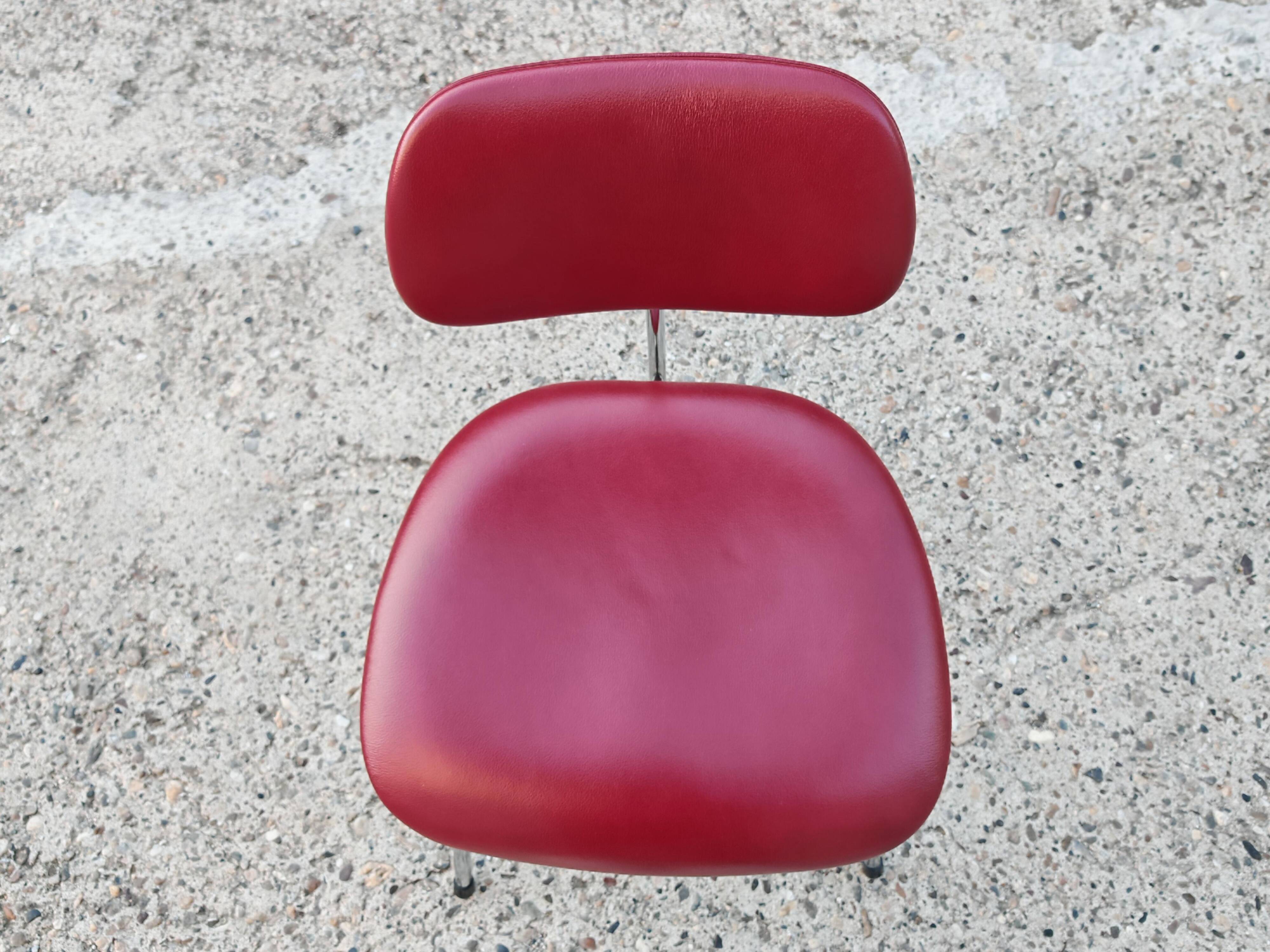 Mid Century leather chair by Egon Eiermann for Wilde & Spieth
