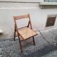 Cannage folding chair