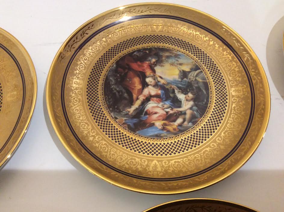 Set of 6 plates vatican