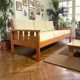 Vintage Scandinavian three-seater sofa