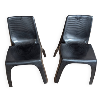 Paire de Chaises Kartell 4850 Castiglioni Gaviraghi Lanza