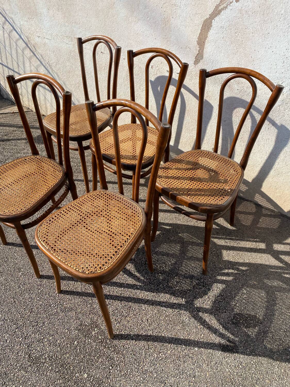 Set de 5 chaises fischel épingles