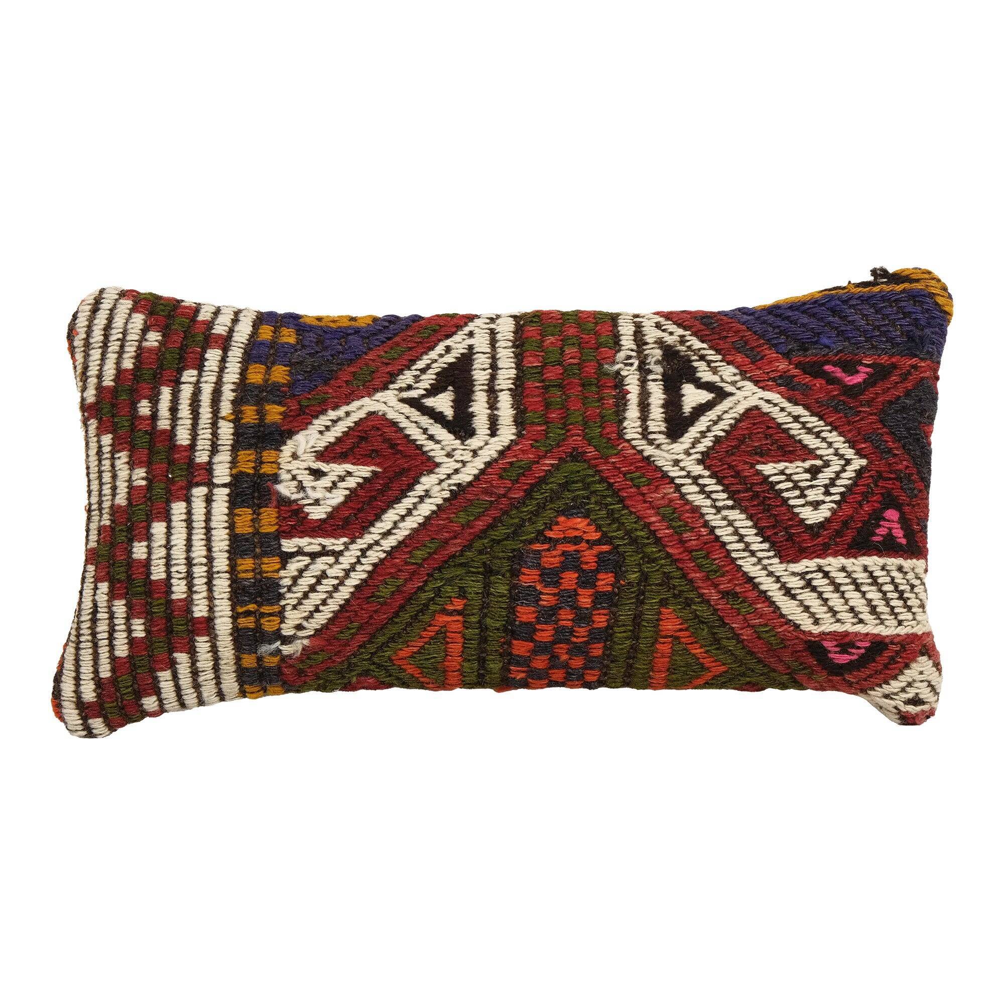 Vintage kilim cushion cover 20x41 cm