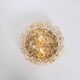 1 of 3 Large Amber Bubble Glass Sconce by Helena Tynell, Limburg, Germany