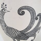 Vintage milet Sèvres peacock pot cover