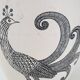 Vintage milet Sèvres peacock pot cover