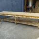 Table de métier drapière sapin décapé 3m