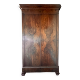 Antique Louis-Philippe wardrobe in walnut burl
