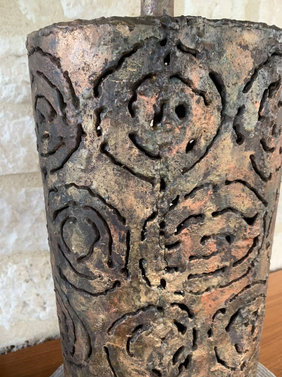 Pair of Brutalist table lamps by Irv Bramberg, 1960s