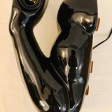 Vintage ceramic dumbbell lamp by JC Peiré