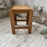 Solid elm stool Maison Regain