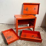 Tool box - workshop maid - vintage orange
