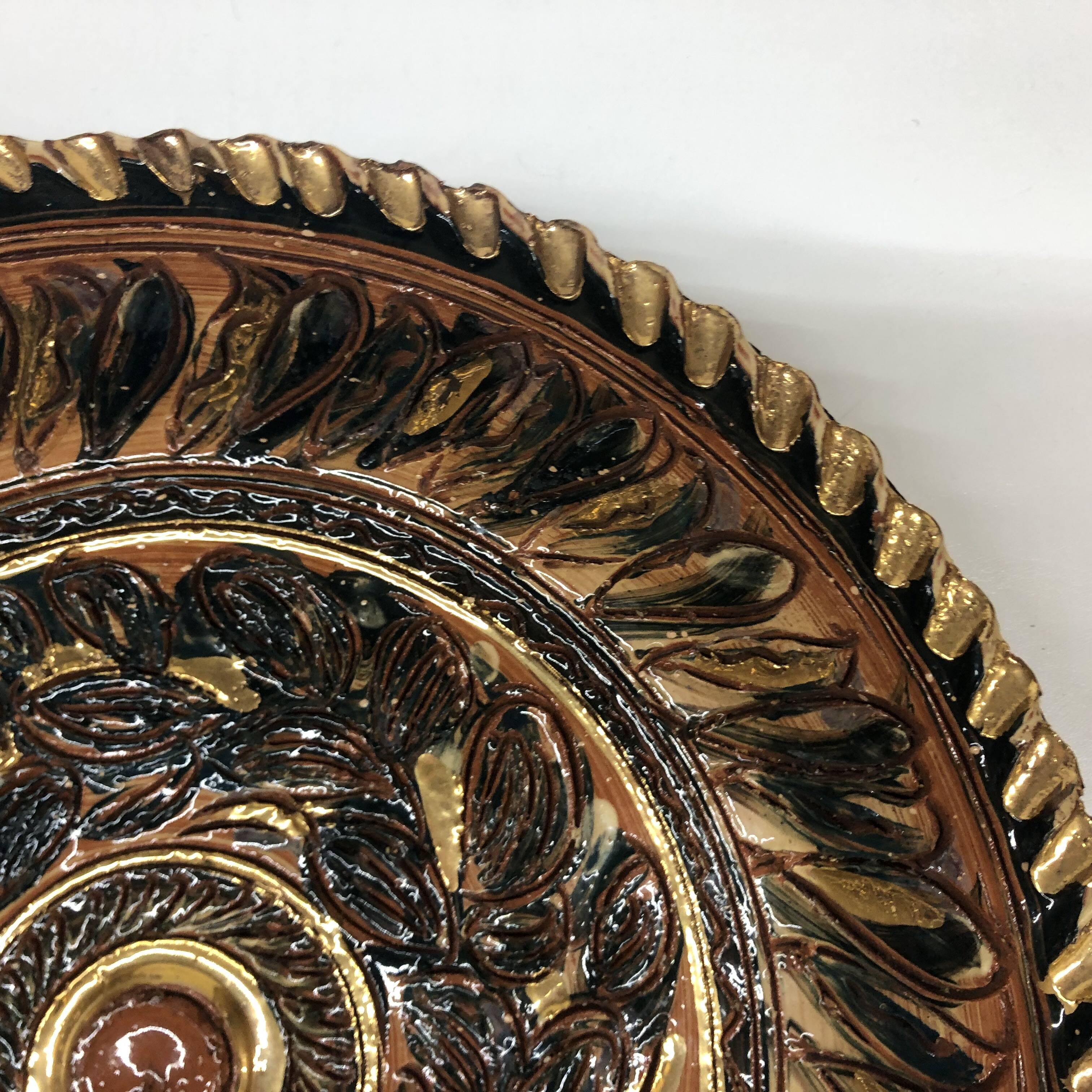 Nimy ceramic dish by Georges Destrebecq circa 1950