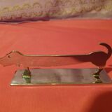 Set of 11 Art Deco knife holders signed Yorel in Piery case