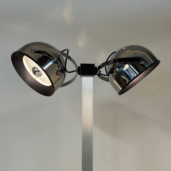 LAMPADAIRE SISTEMA TREPIU PAR GAE AULENTI & LIVIO CASTIGLIONI POUR STILNOVO ITALIE, ANNÉES 1970 – MARQUE