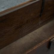 Oak and wrought iron mallet, early 18th century.