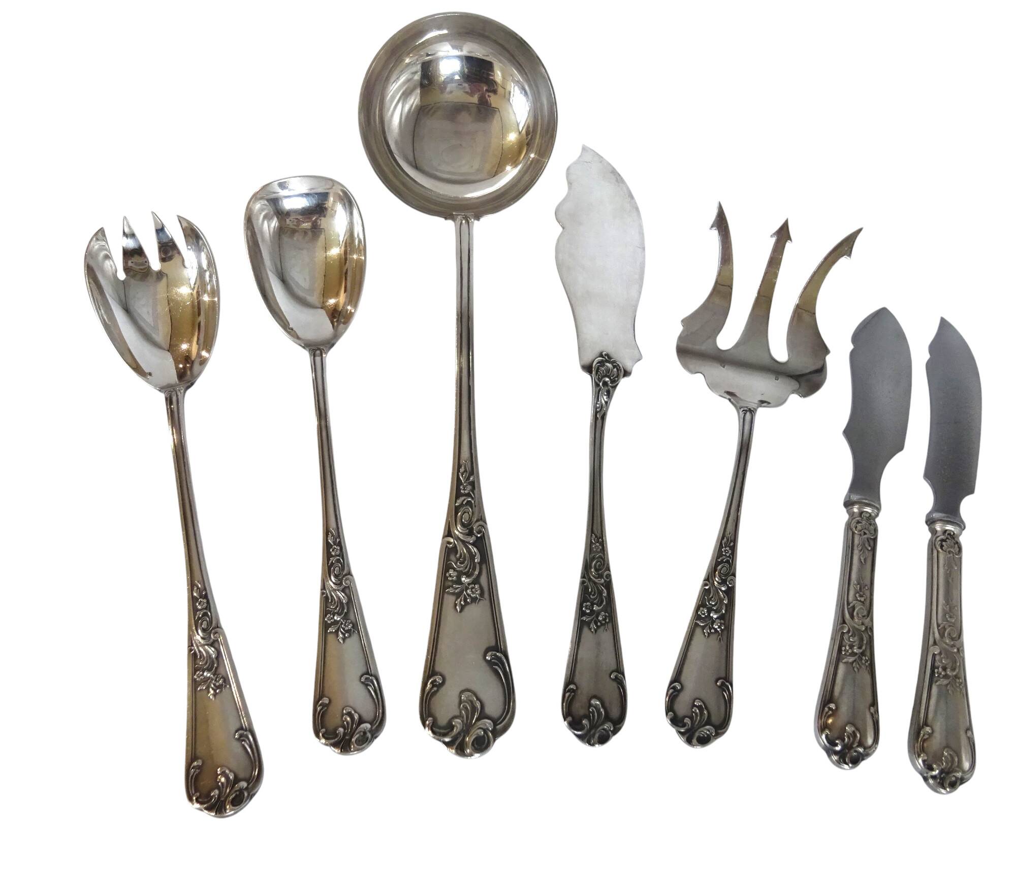 Silver-plated cutlery set - 103 pieces