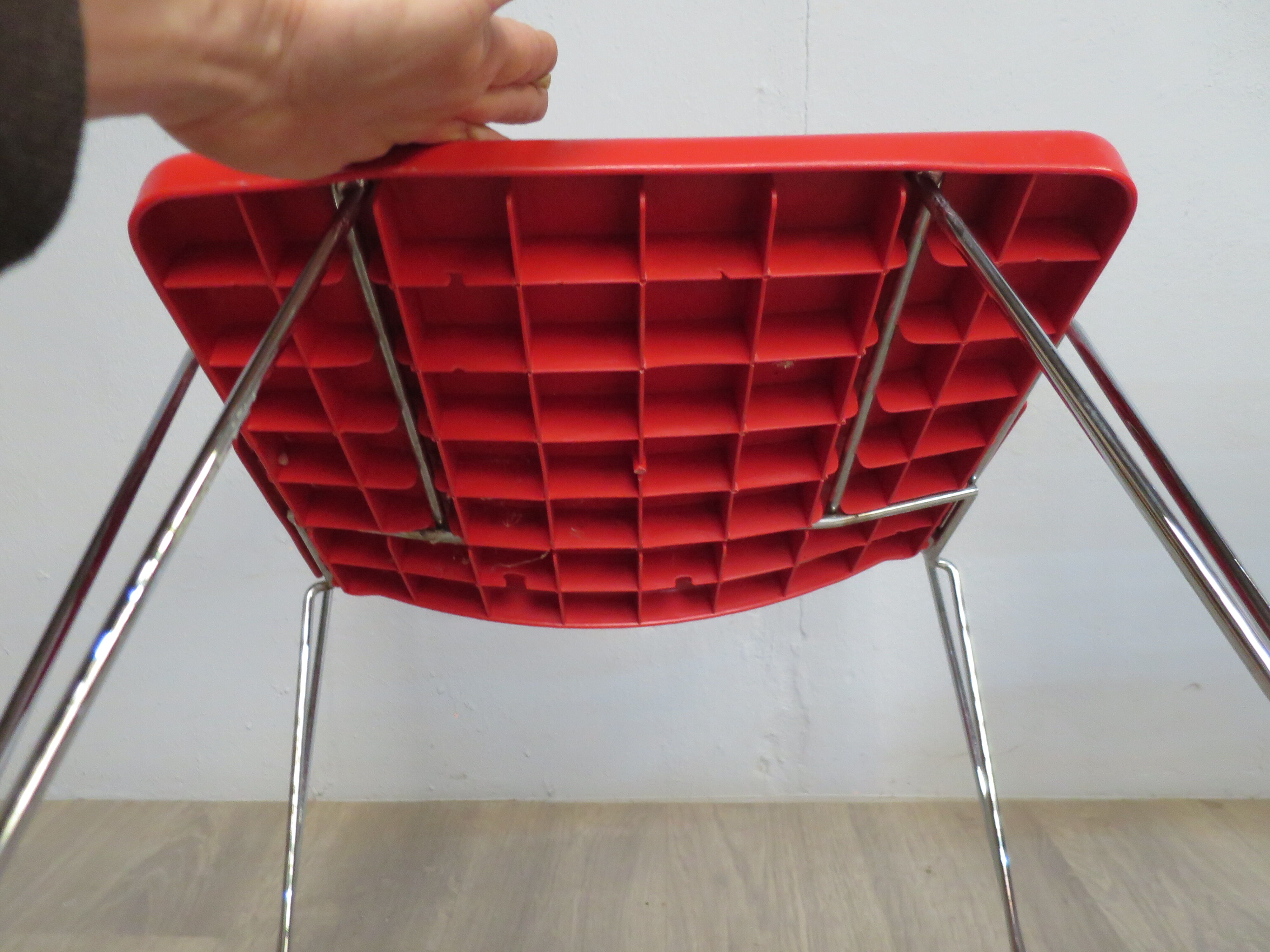 Set of 4 chairs V line Magis by Andries and Hiroko Van Onck