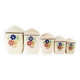 5 K & G Lunéville spice jars