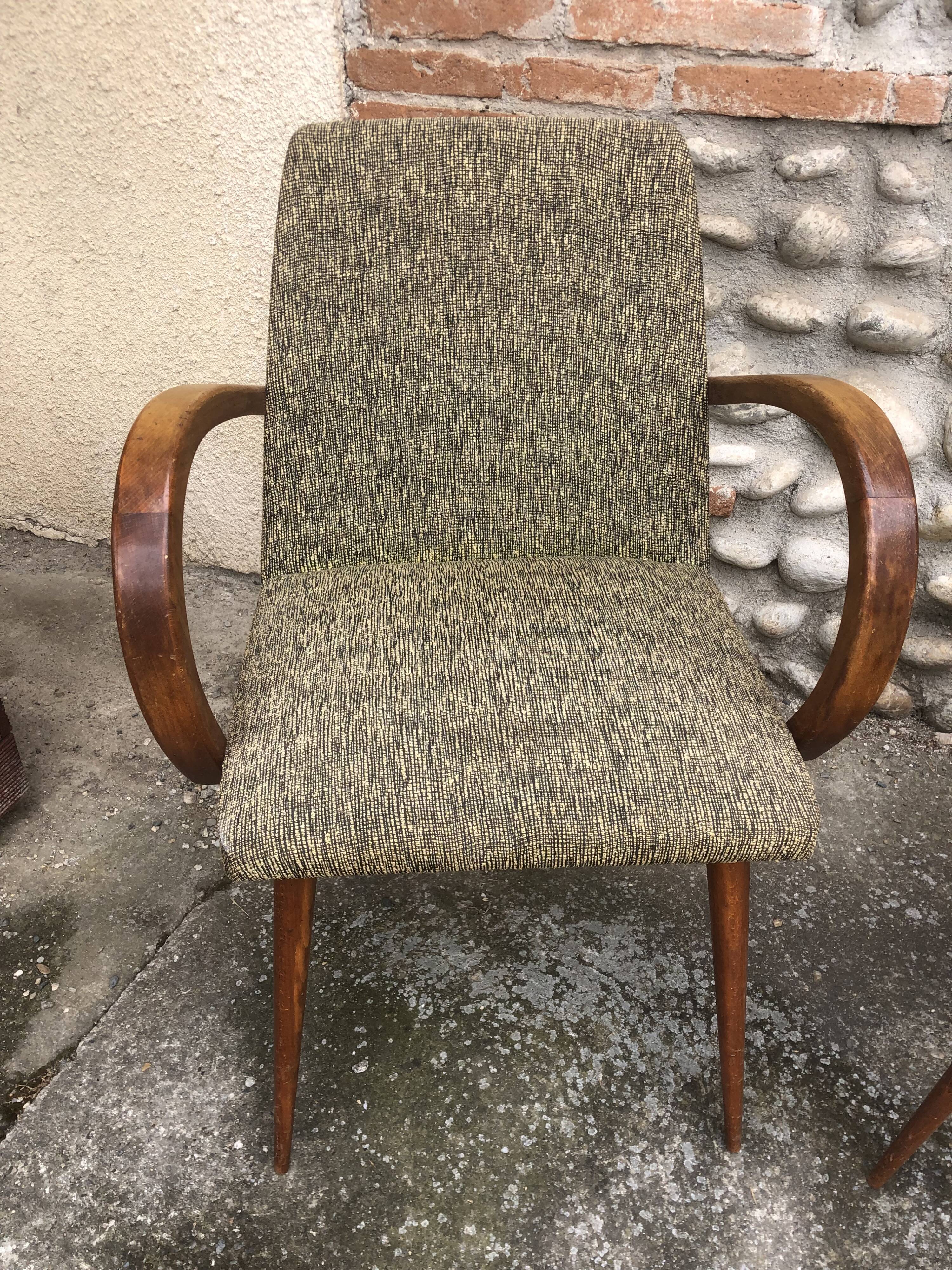 Pair of art deco armchairs