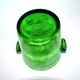 Vintage Biot Green Bubble Glass Ice Bucket - 13cm Ice Cream Pot Vase
