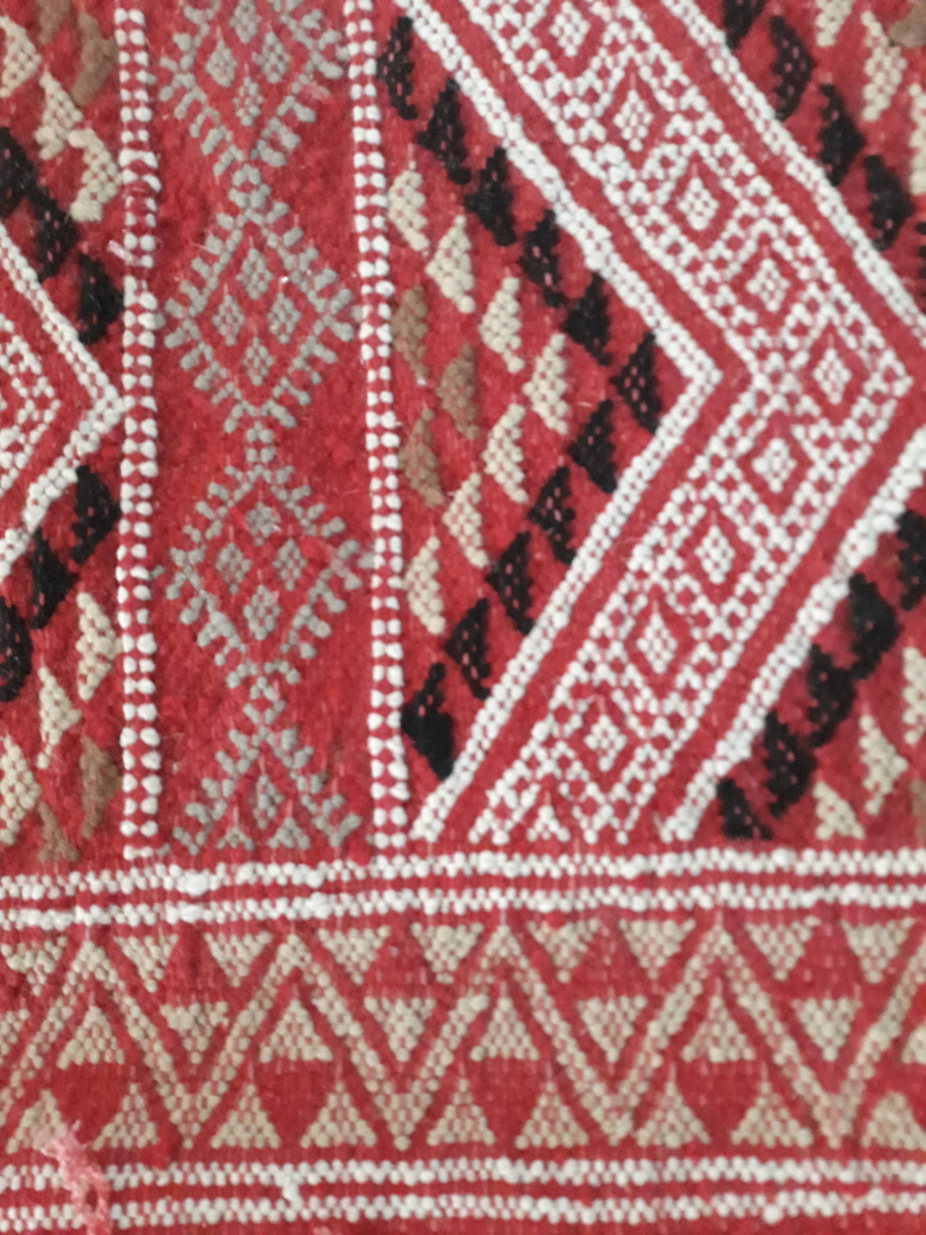 Berber Kilim in wool 220x150cm