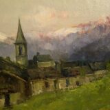 Antique landscape signed G. Mariani from 19th century