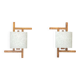 Paire d’appliques scandinaves