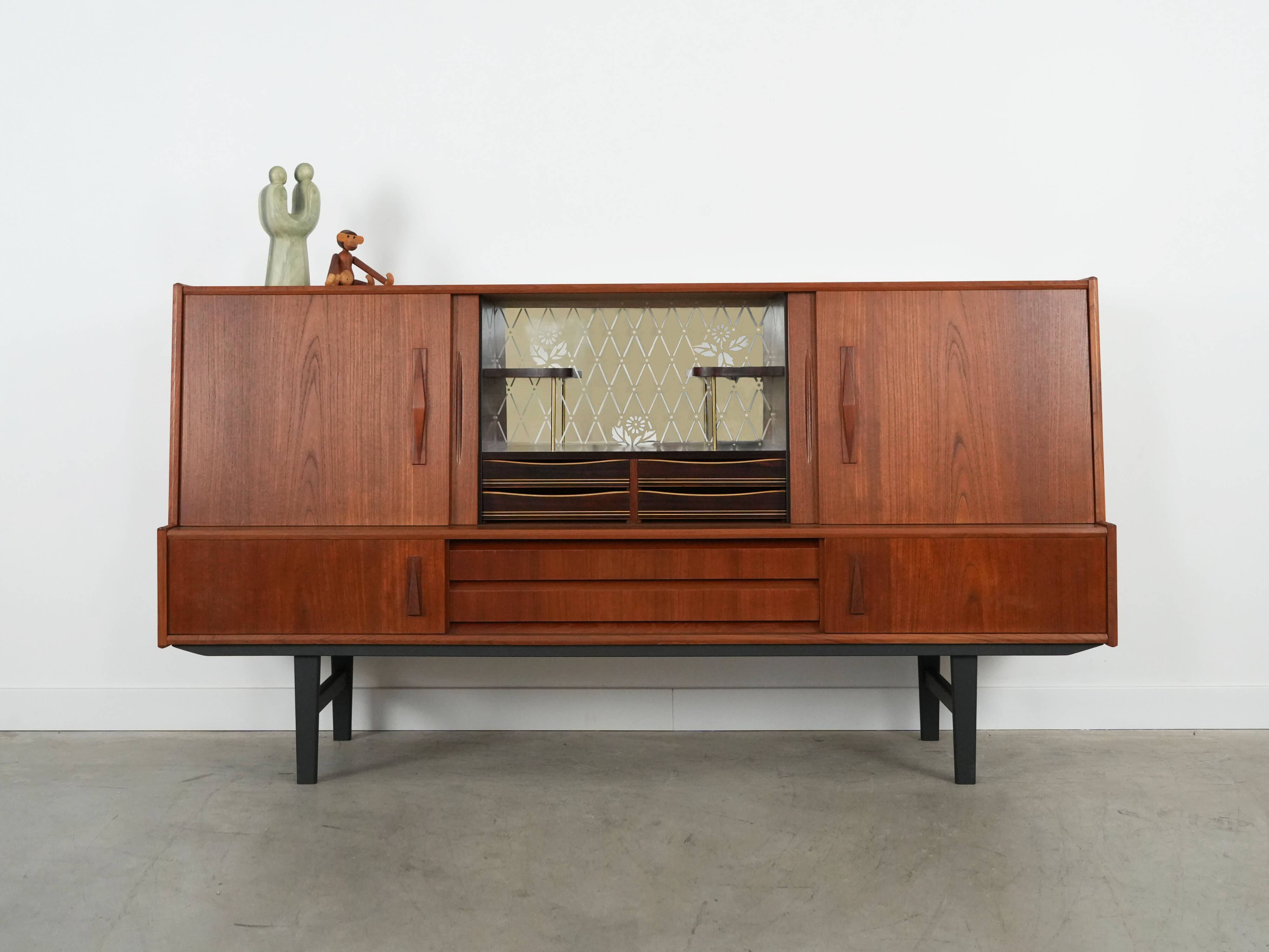 Teak highboard, Danish design, 1970s, production: Denmark