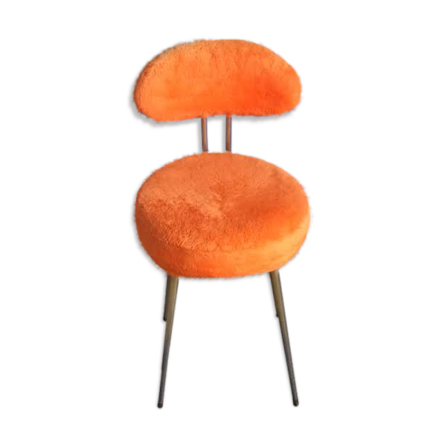 Old armchair moumoute orange