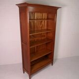 Antique oak open bookcase