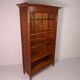 Antique oak open bookcase