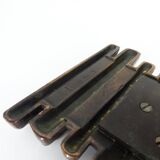 Brutalist bronze door handles, Alpan, Germany, circa 1970