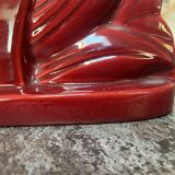 3 Sculpture Lama Charles Lemanceau Faience ST Clément France Art Déco 1930