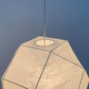 German cocoon pendant lamp from the mid-century by Goldkant Leuchten, Wuppertal.