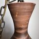 Vintage brutalist handmade German ceramic pendant lamp