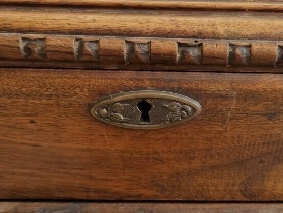 Art Deco wooden dressing table with mirror