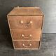 Small antique wooden drawer unit with floral painting, 1900.