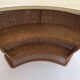 1970s rattan boho freestanding bar