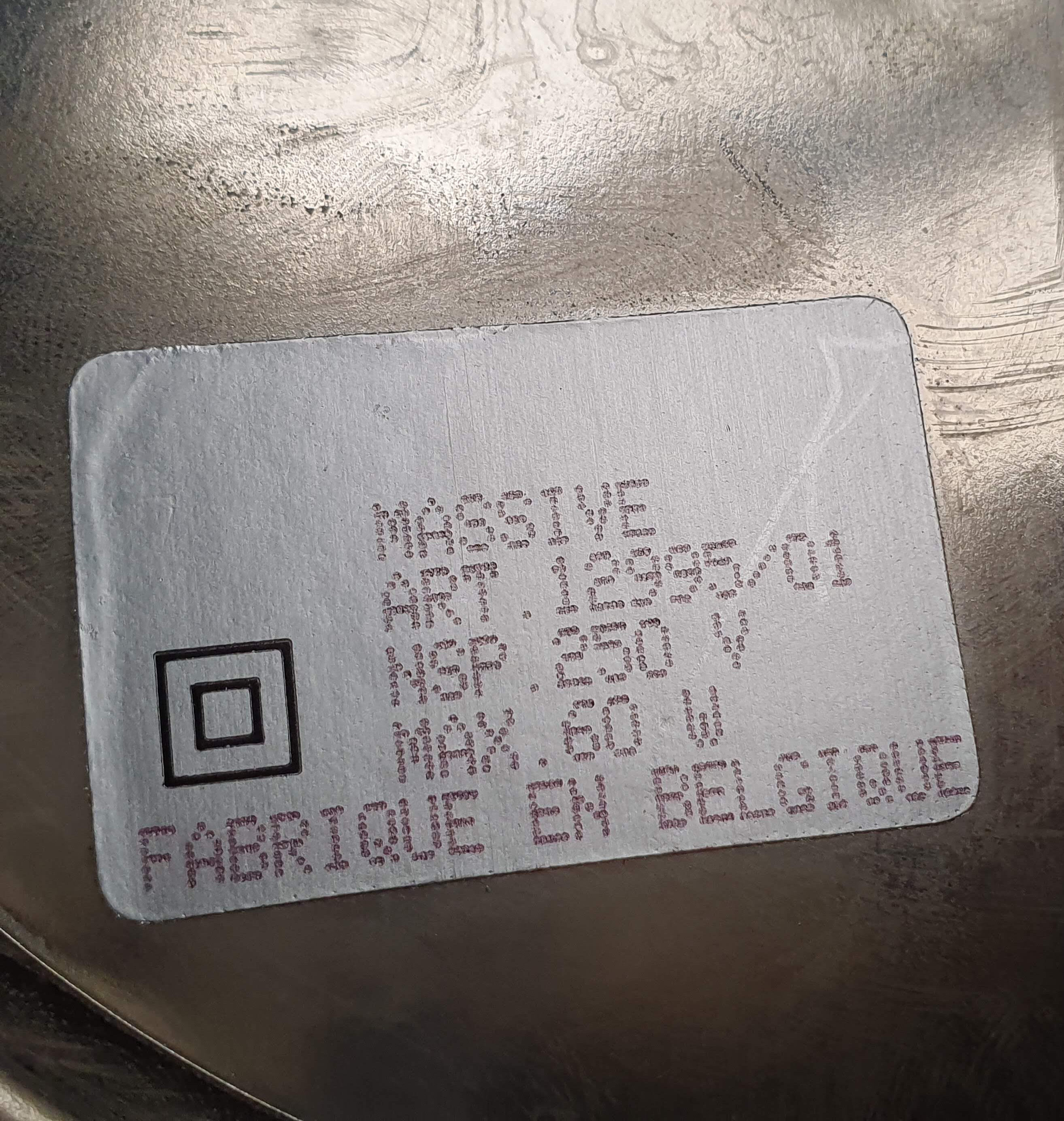 Lamp Design Massive Art Belgium 80s