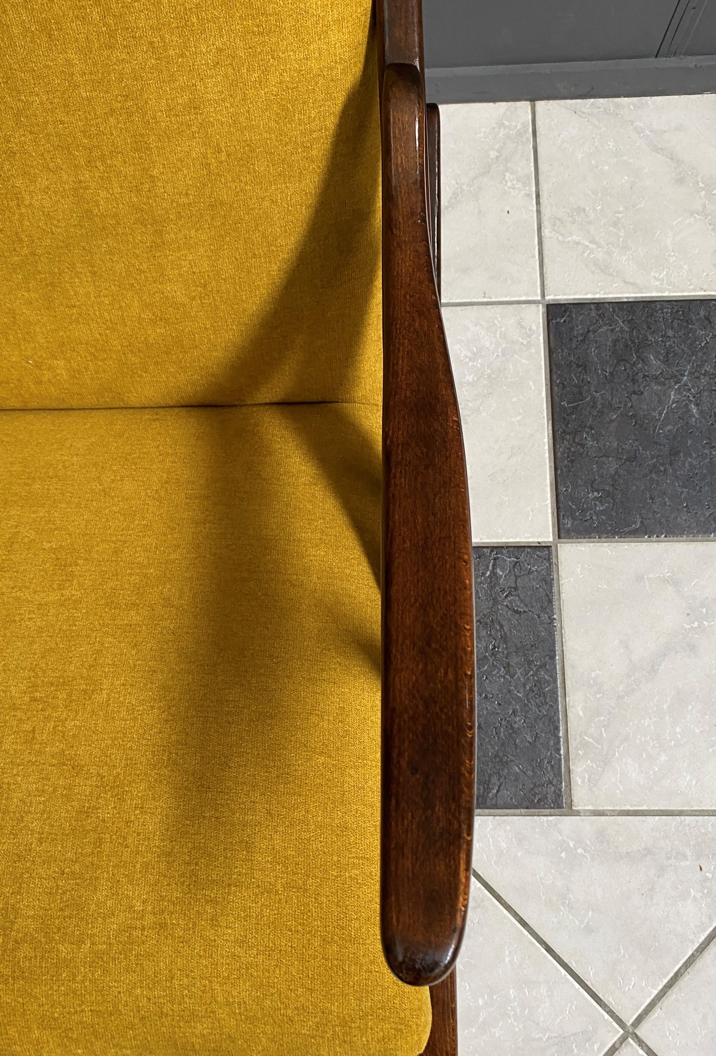 Rocking chair in yellow by TON